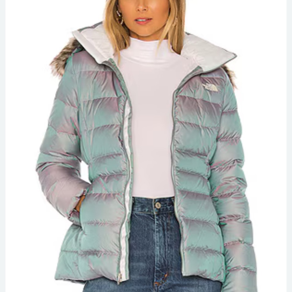 Gotham Jacket II With Faux Fur Trim in Blue Frost Iridescent
The North Face